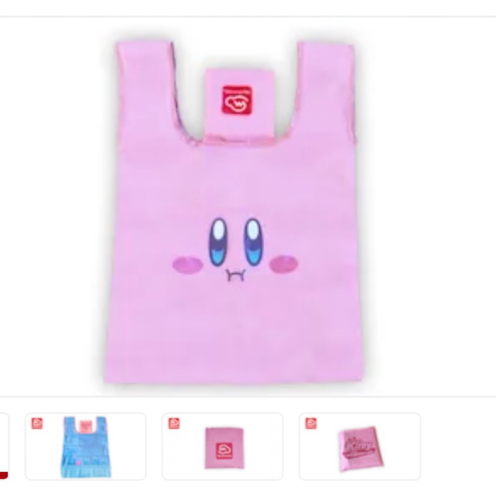 Nintendo Kirby and The Forgotten Land reversible tote bag